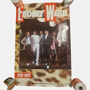 Ebonee Webb Too Hot 20x30 Album Promo Poster Original VTG 1980s Capitol Records